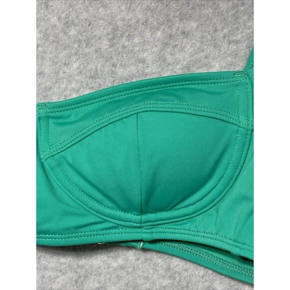 Xhilaration Green Wireless Bikini Swim Swimsuit Top Youth Size L 8-10 - Picture 3 of 12